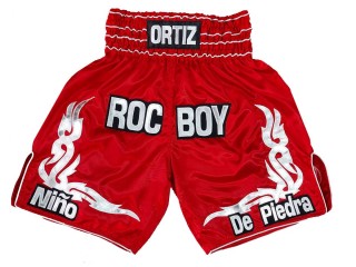 Custom Boxing Shorts , Design Boxing Shorts : KNBXCUST-2041-Red